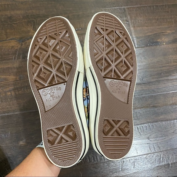 Converse Chuck 70 Ox Washed Denim Western Print Sneaker Size 9.5 Men - Picture 7 of 9